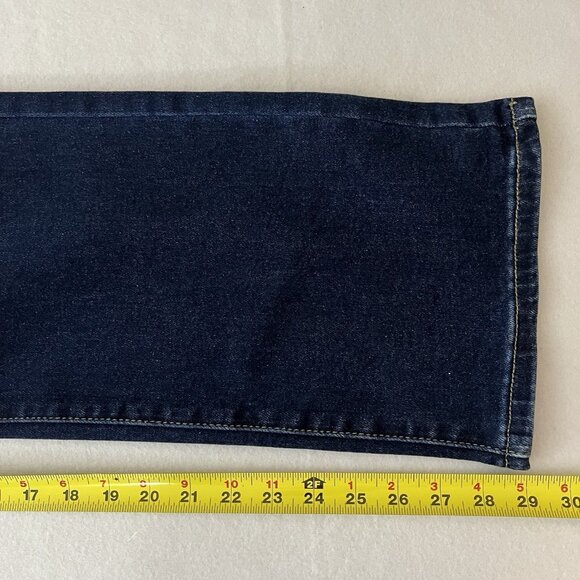 Vivi Vito Women's Stretch Navy Denim Jeans Size 7 High Rise Straight Leg  NWT - Picture 8 of 12